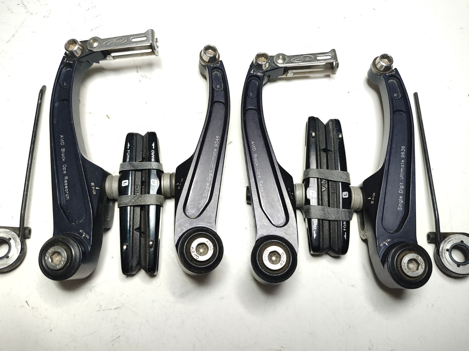 Vintage Avid SD Ultimate Black Ops Research V-brakes (F & R) – Exc Used Cond.
