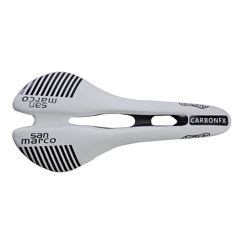Carbon PV leather Hollow Seat Saddle 278*130mm for MTB Bike Road Bicycle Racing