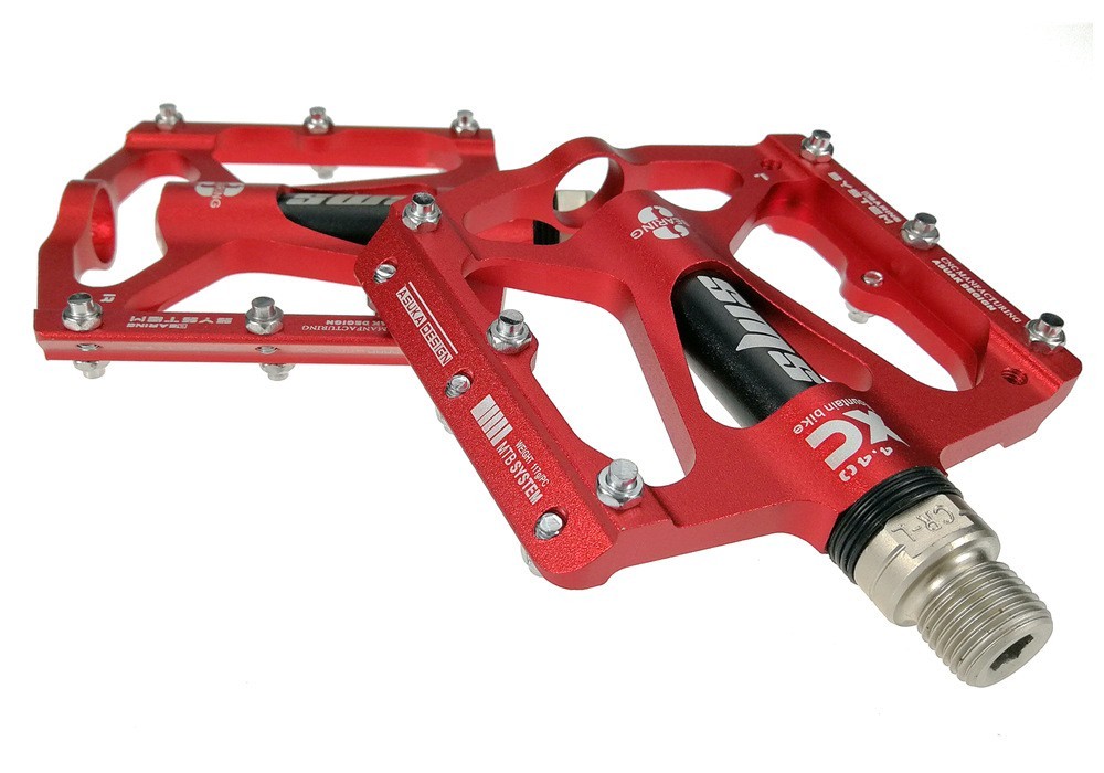 MTB Bicycle Flat Pedals Mountain Bike Non-slip Pedal Aluminum Sealed 3 Bearing