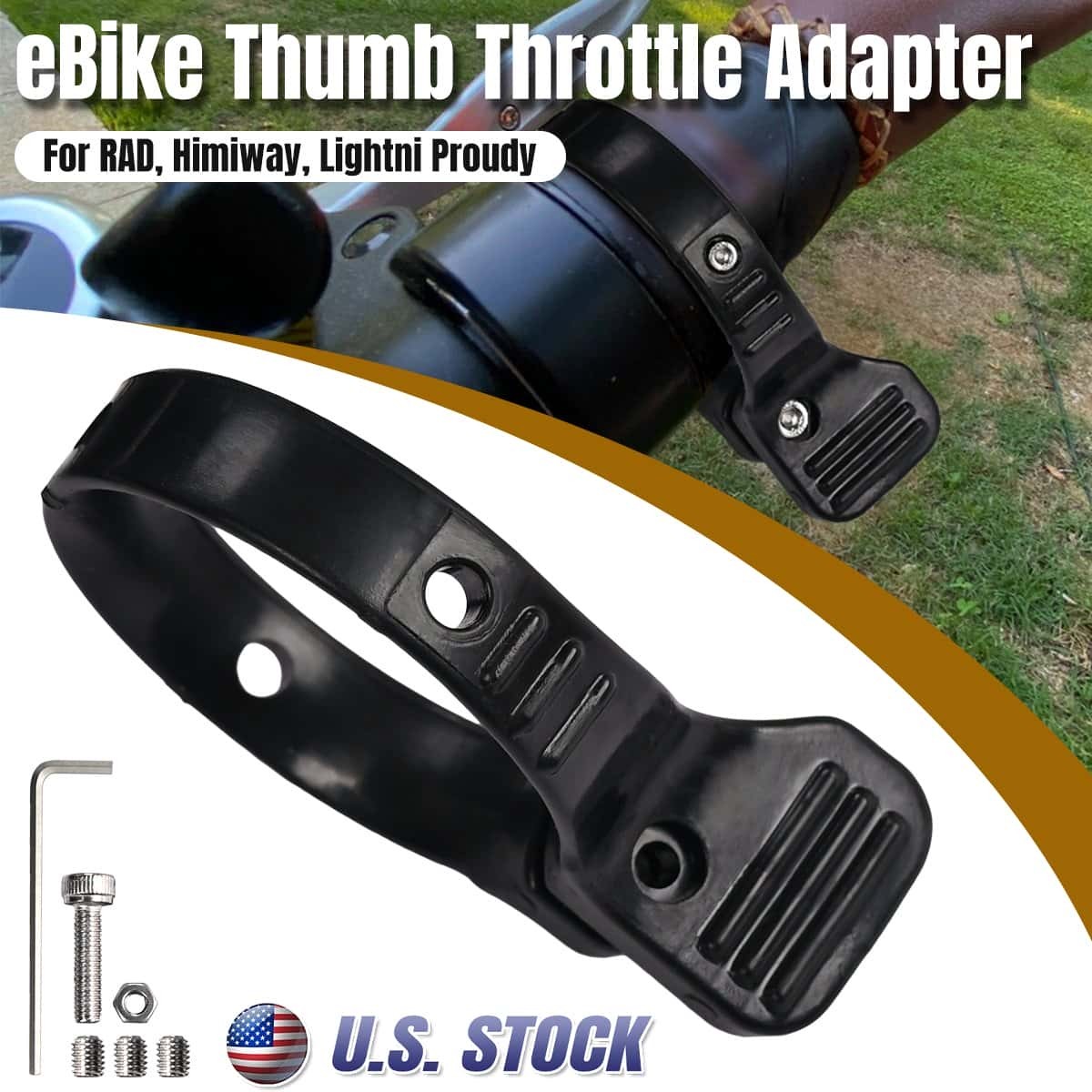 Ebike Thumb Throttle Adapter For Rad For Magicycle For Ecotric Electric Bike New
