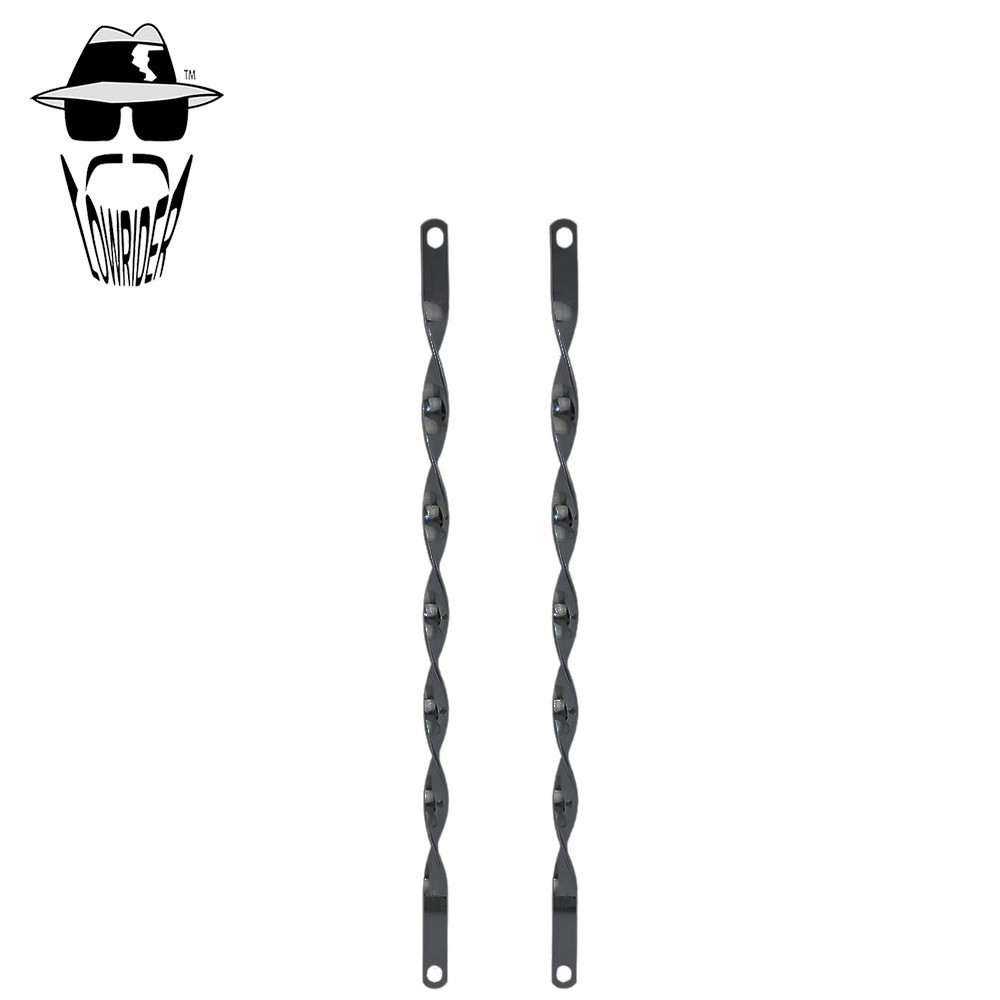 ORIGINAL LOWRIDER 26″ Flat Twisted Spring Fork Bars Black Bicycle Fork Struts.