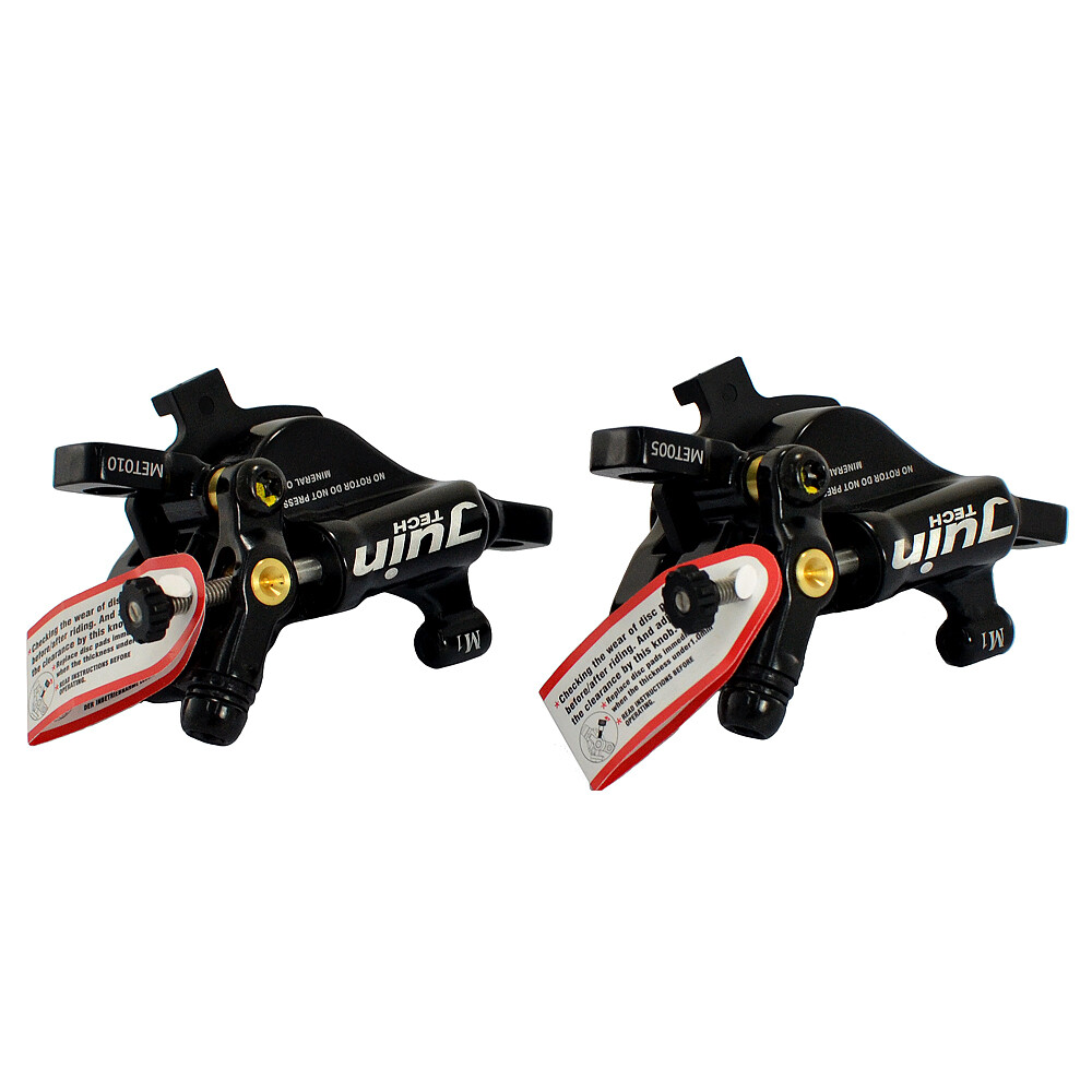 JUIN TECH M1 Hydraulic MTB E-bike Disc Brake set 160mm w/ Rotor (F+R) , Black