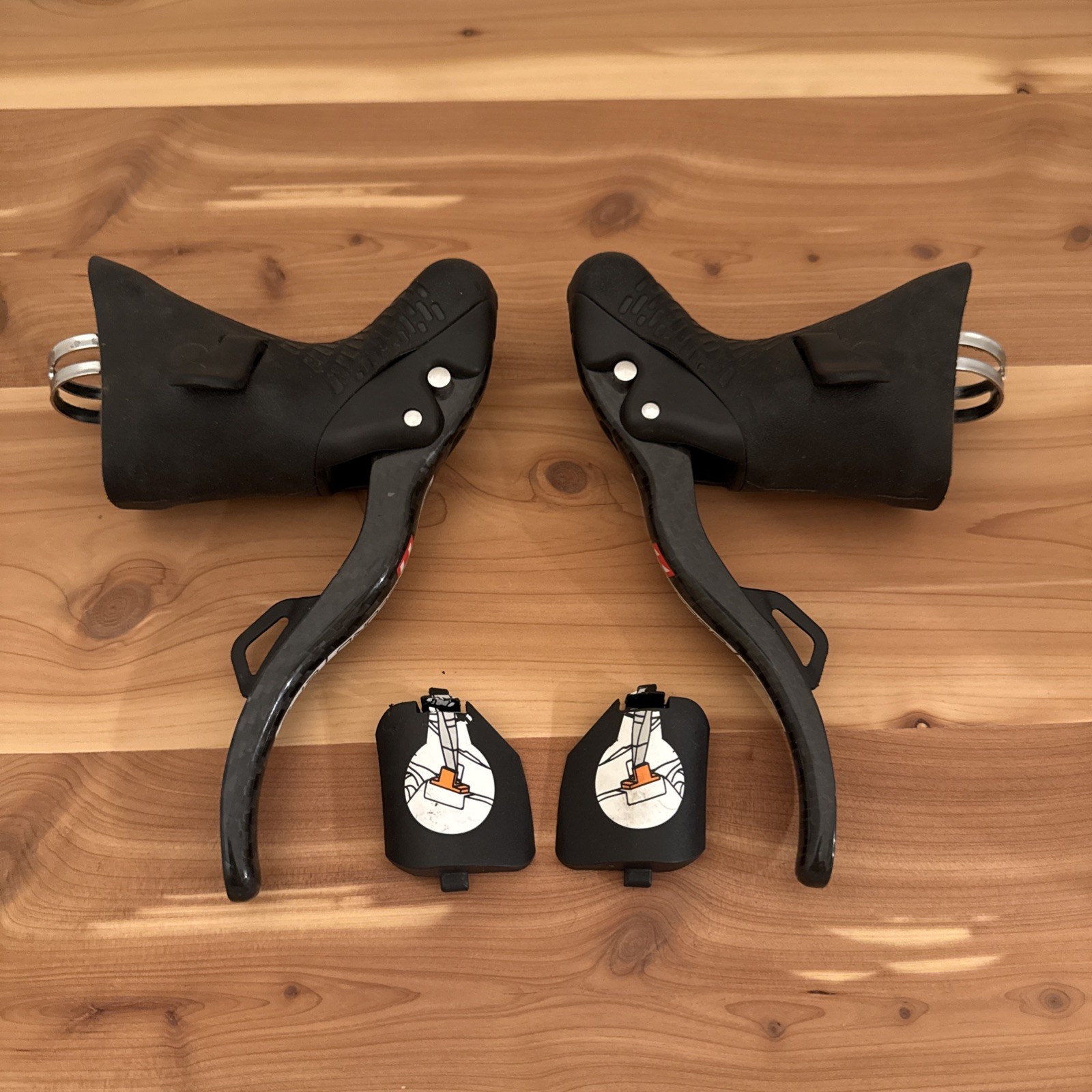 Campagnolo Super Record 11 Speed EPS Electronic Carbon Shifter Brake Levers Pair