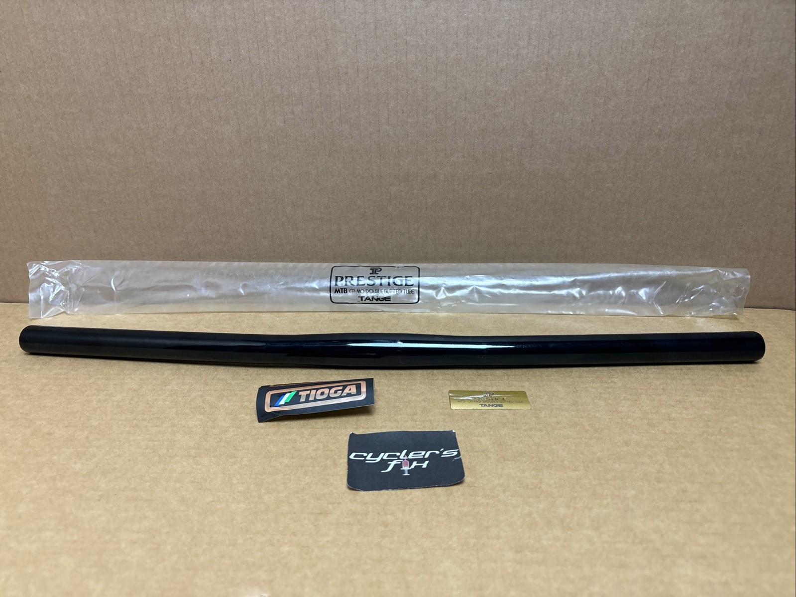 NOS Tange Prestige Tioga Japan 25.4mm CrMo Double Butted Mtb Flat Bar Handlebar
