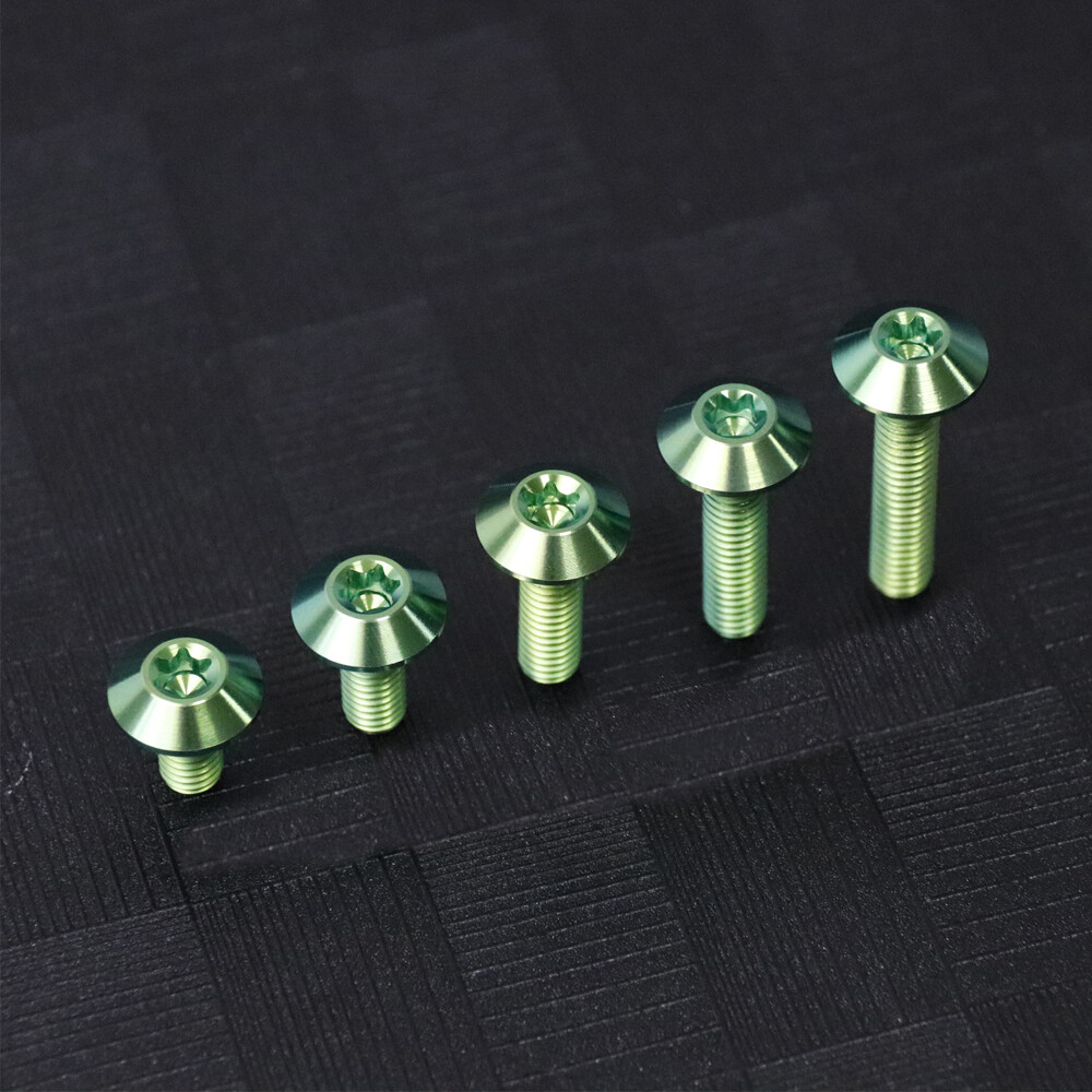 TC4 Titanium Screws Trox Umbrella Head Ti Bolts M6x12 15 20 25 30mm – 5 Color