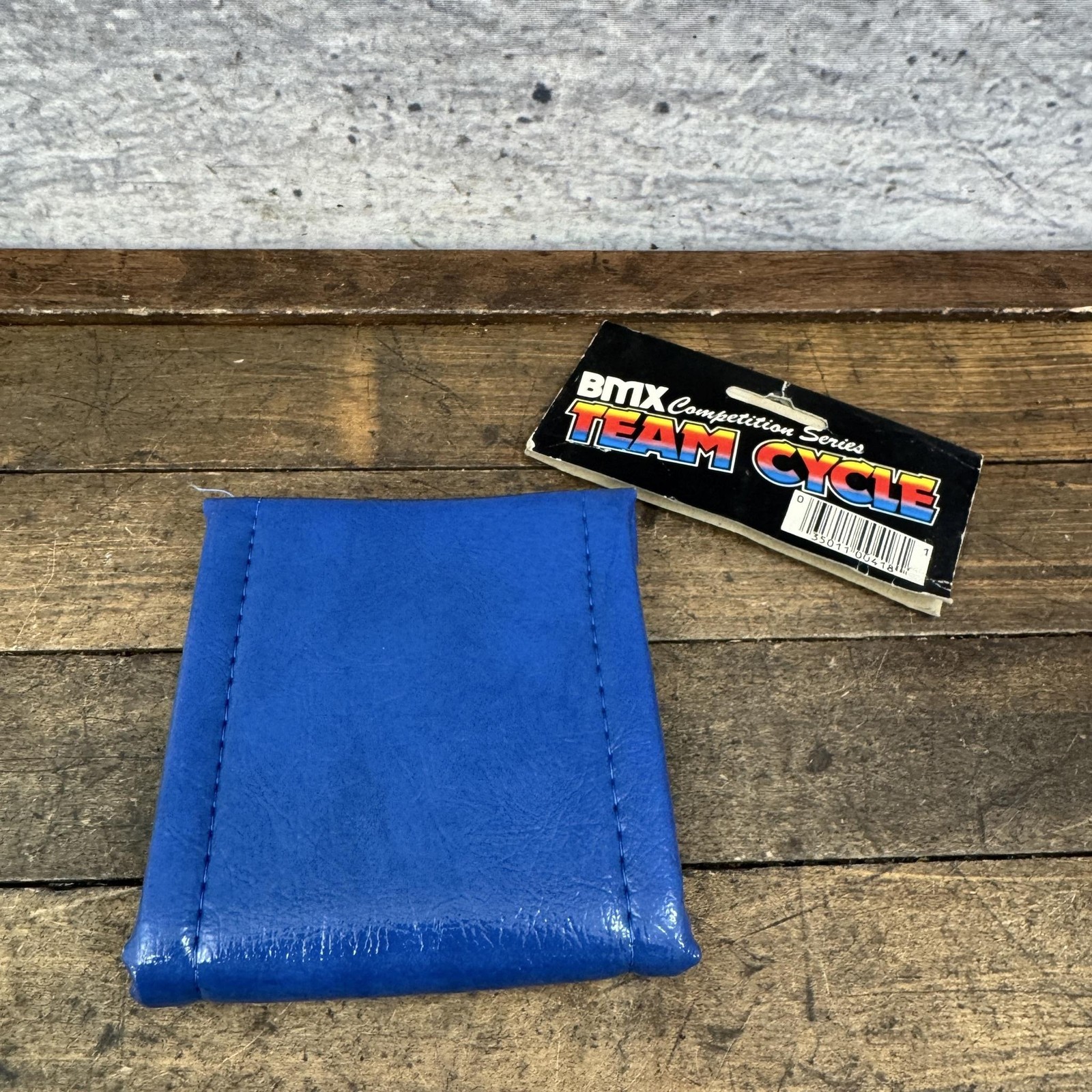 Vintage Team Cycle BMX Stem Pad Blue Snap NOS Competition Old School BMX Bike