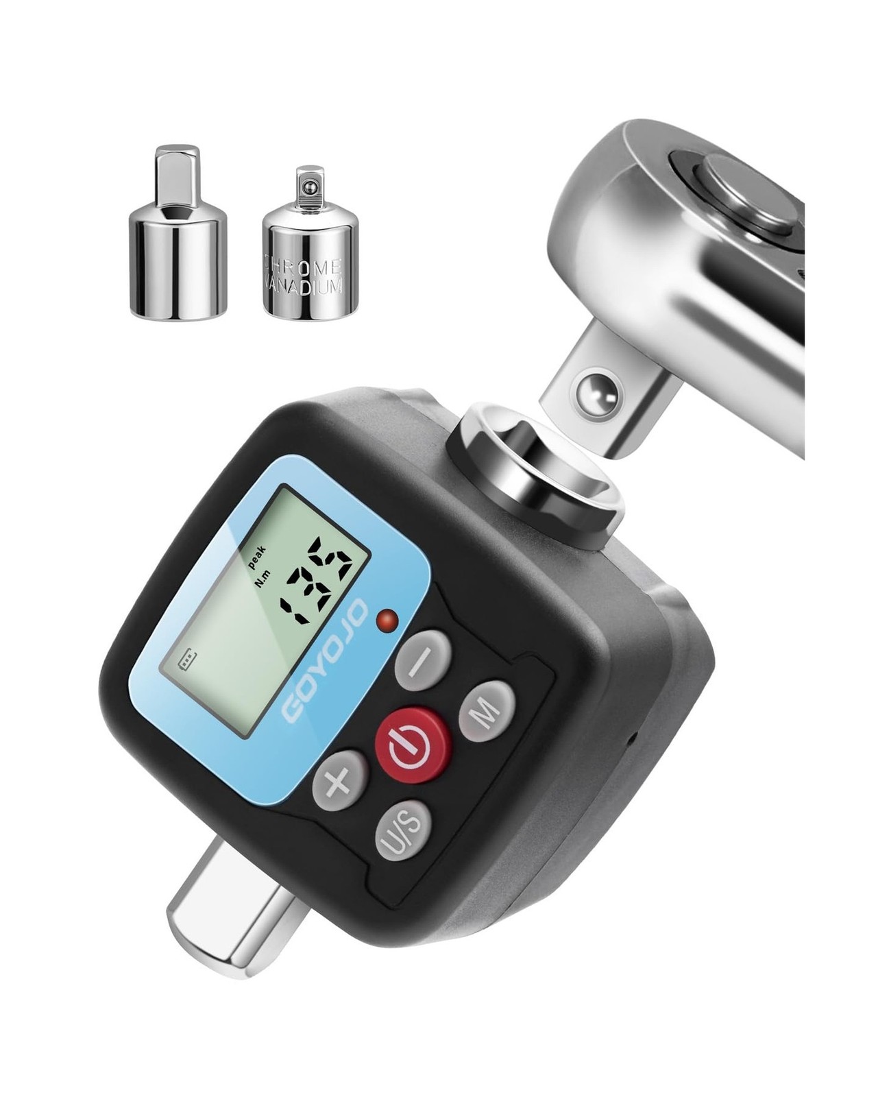 GOYOJO Digital Torque Wrench Adapter, 4-135Nm (2.95-99.6 ft-lb) Ele… Fast Ship