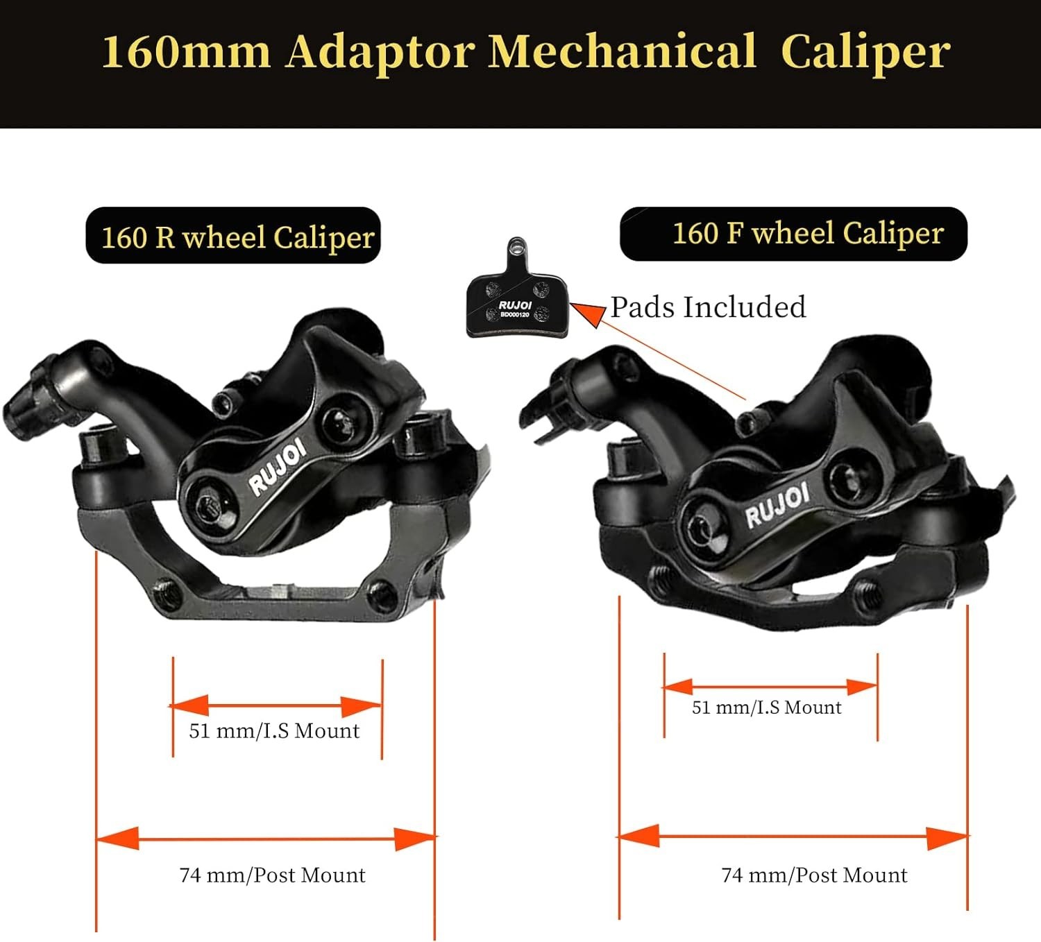 Bike Disc Brake Kit: Aluminum Calipers & 160mm Rotor for Upgrades
