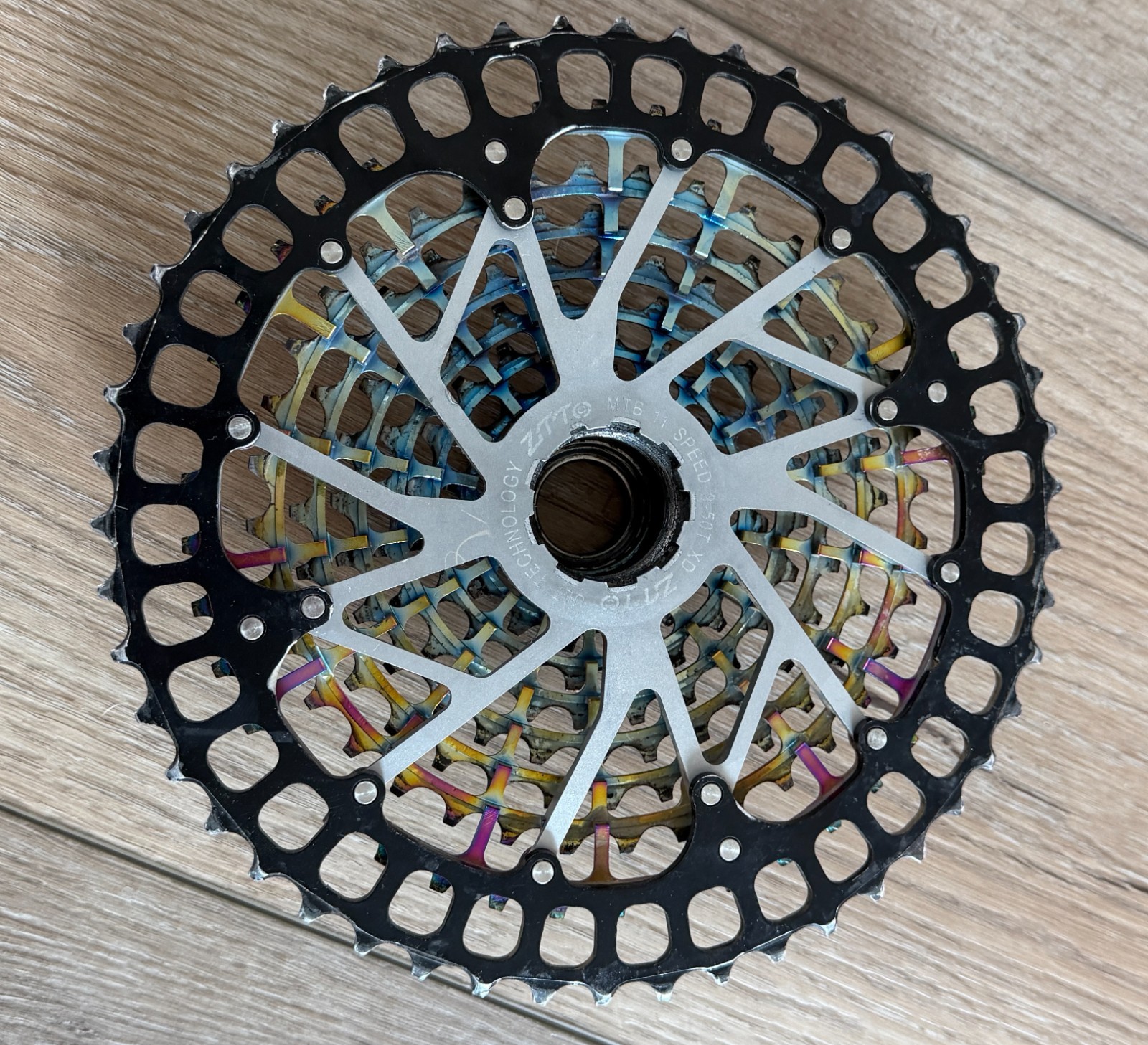 ZTTO Super Light 11 Speed XD Cassette 9-50T Rainbow CNC Black