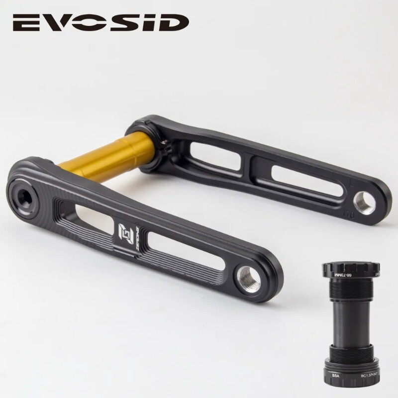 130/110BCD Road Folding Bike Hollow Tech Crankset 165/170/175mm with 5 Bolts
