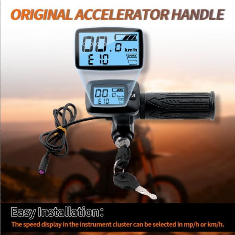 Throttle Integrated Display with M Button for Tutto Tutti Soleil 01 Ebike