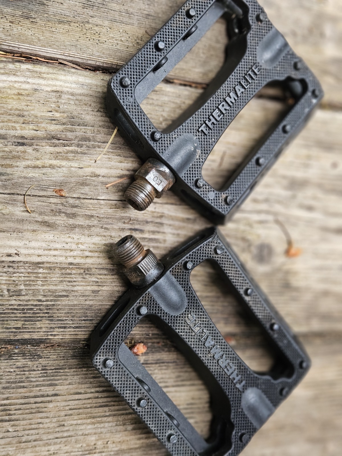 Thermalite Black Plastic Flat/Platform Pedals Pair for BMX Bike 05PEDNYBLK