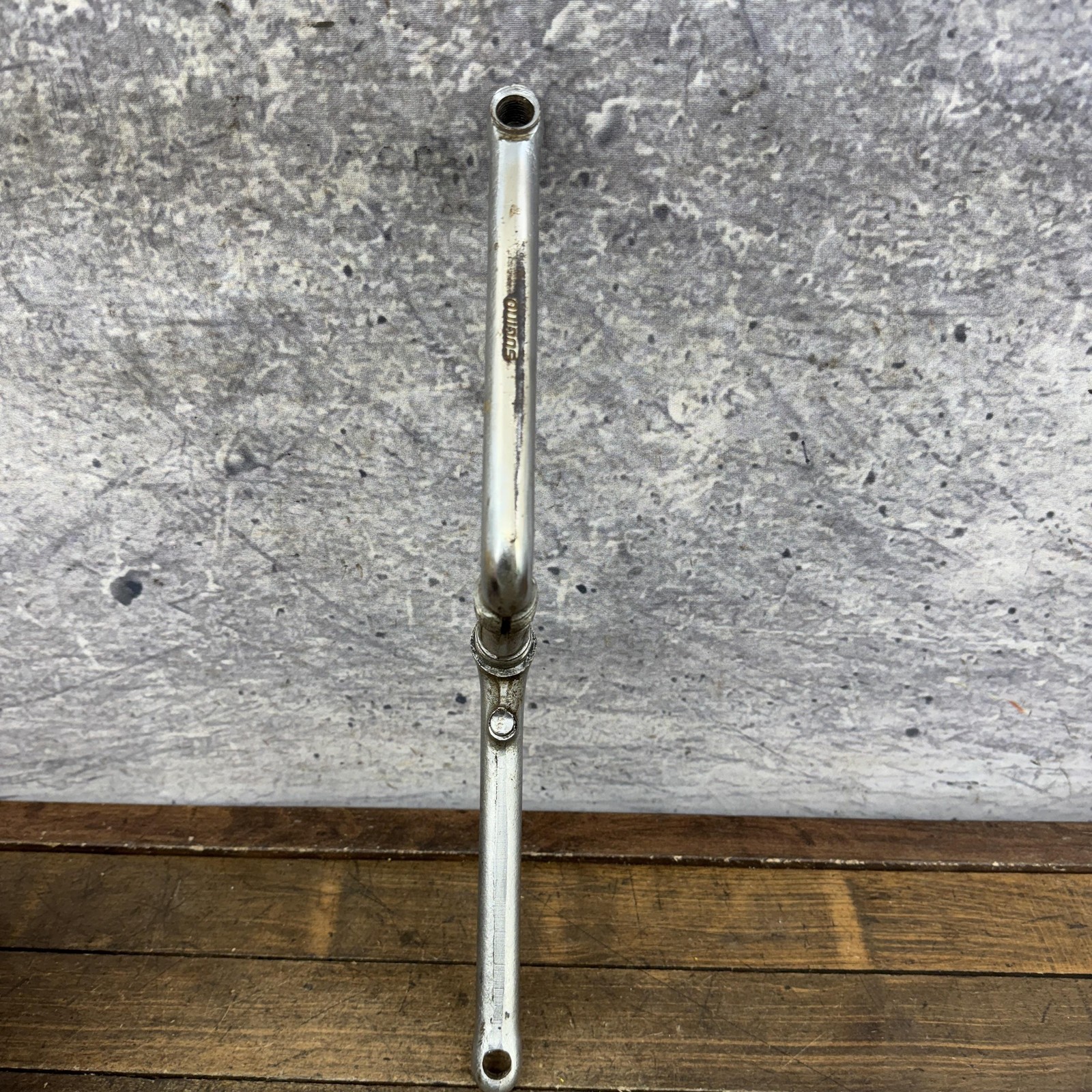 Vintage Sugino 84 BMX Crankset 165mm One Piece 1984 Old School Steel 1980s