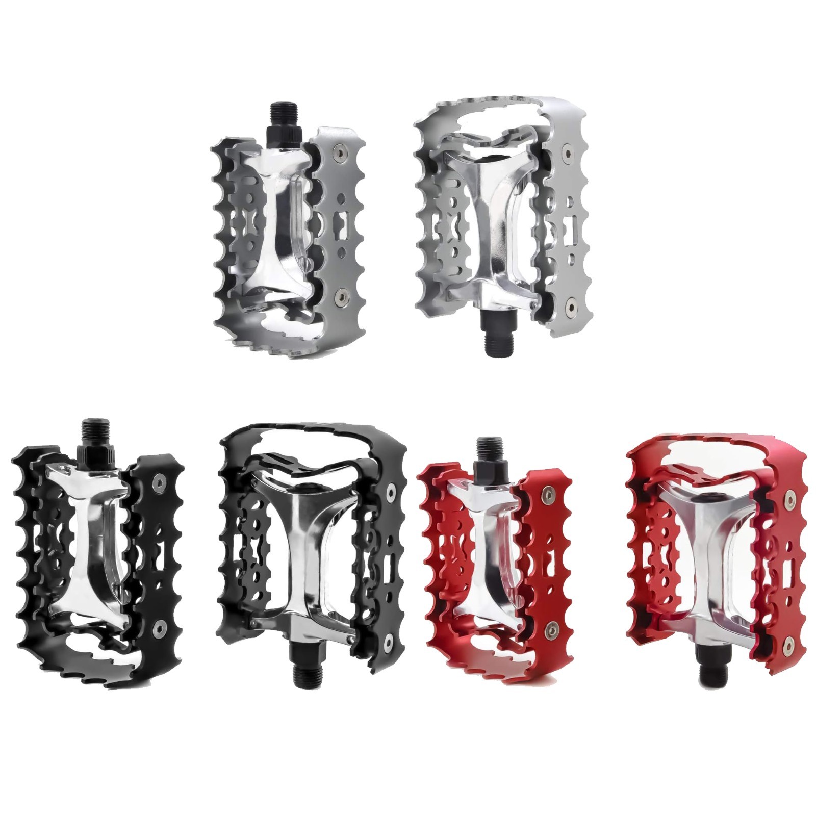 ZTZ Mountain Bike Pedals MTB Pedals 9/16» Sealed Bearing Aluminum Antiskid Flat
