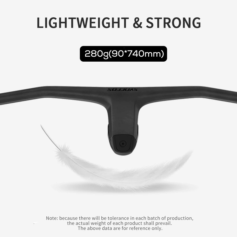 740MM -20° Degree Carbon Integrated Cockpit MTB Handlebar with Titanium Screws