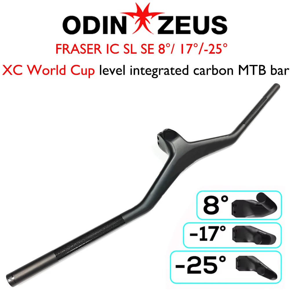 All Carbon Fiber XC/off-road Mountain Bike Rising Handlebars 8/17/25 Degrees