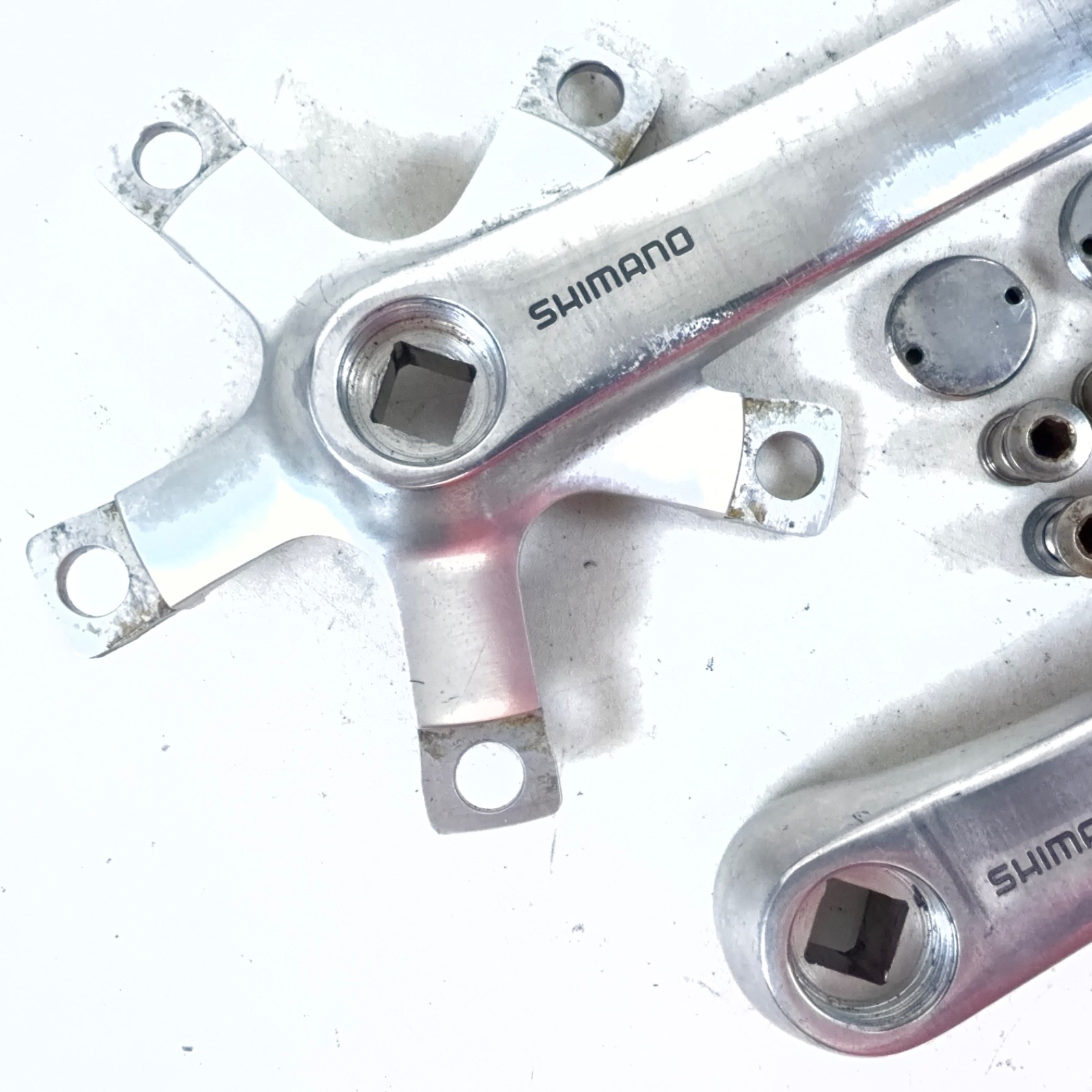 Shimano Vintage Deore XT FC-M730 Triple Crank Set Arms 175mm 110/74 BCD
