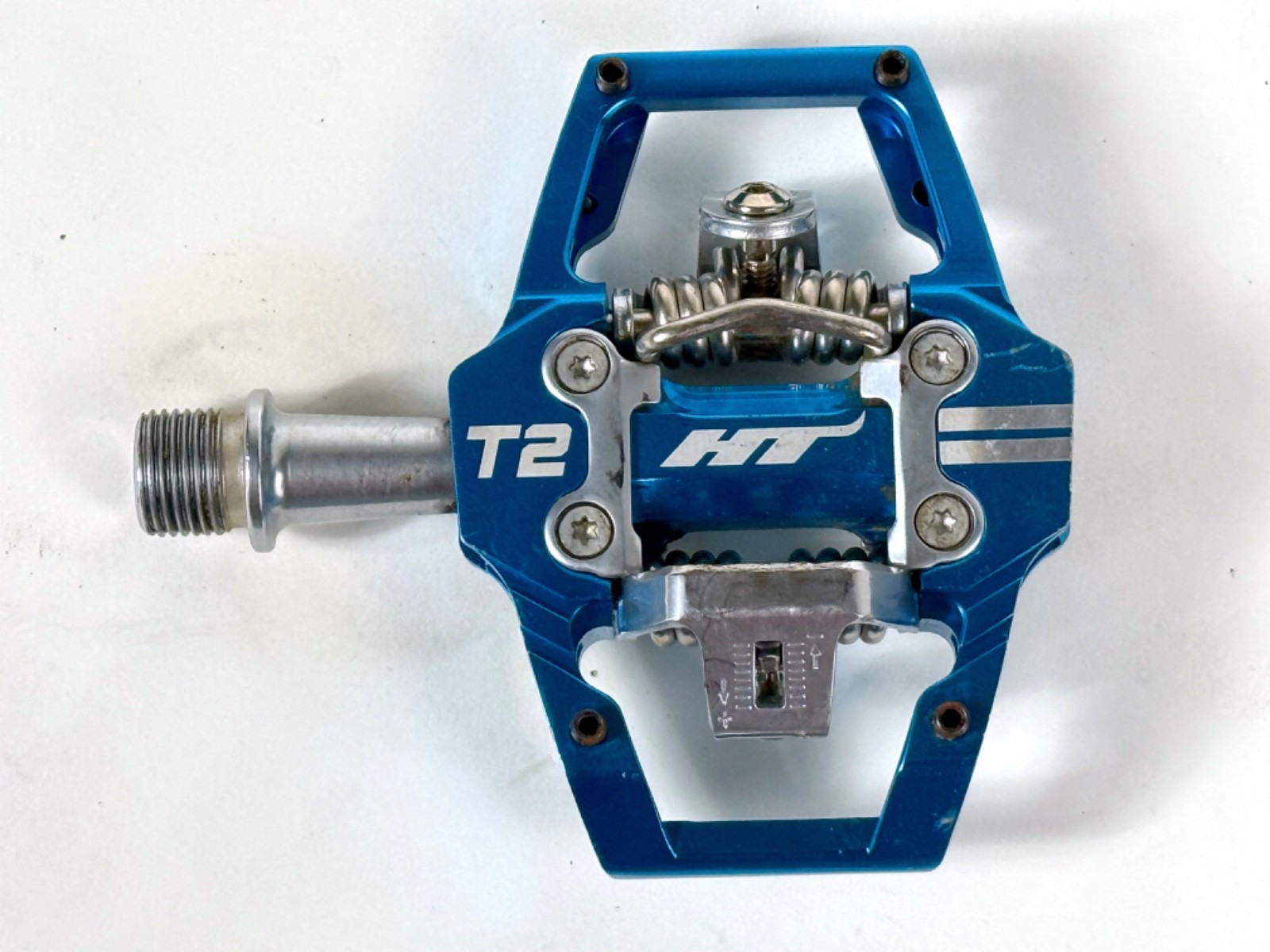 HT Components T2 Enduro Race Mountain Bike CrMo Clipless Pedals + new cleats MTB
