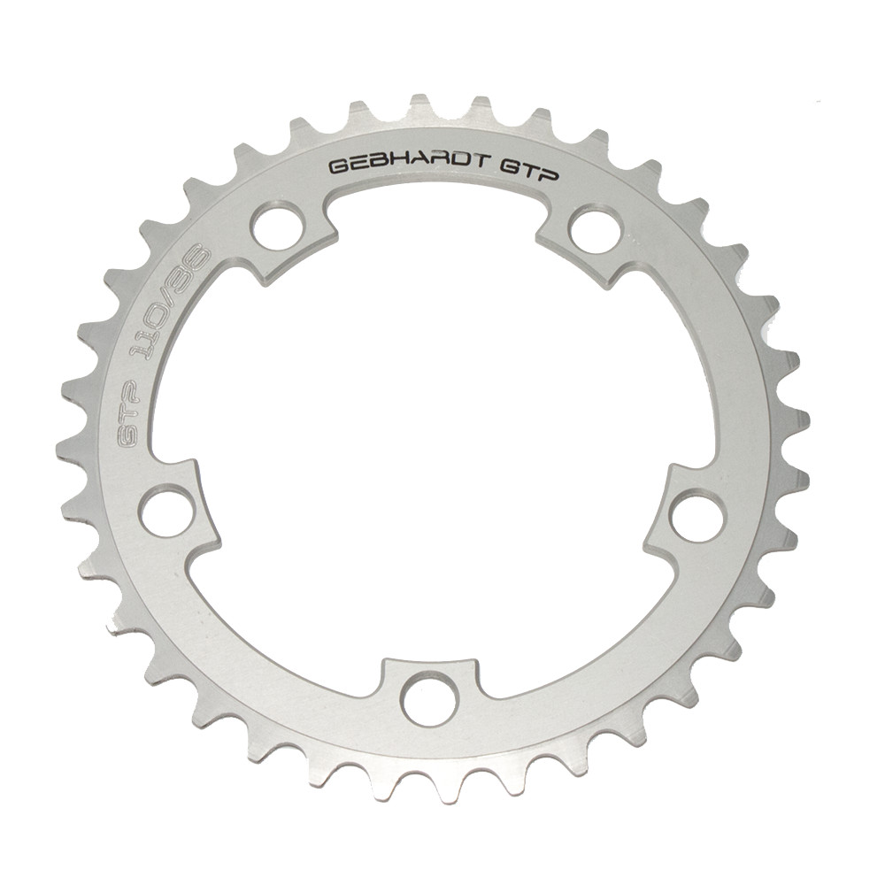 GEBHARDT Chainring Classic | Aluminium silver | 110mm BCD | 33T – 54T