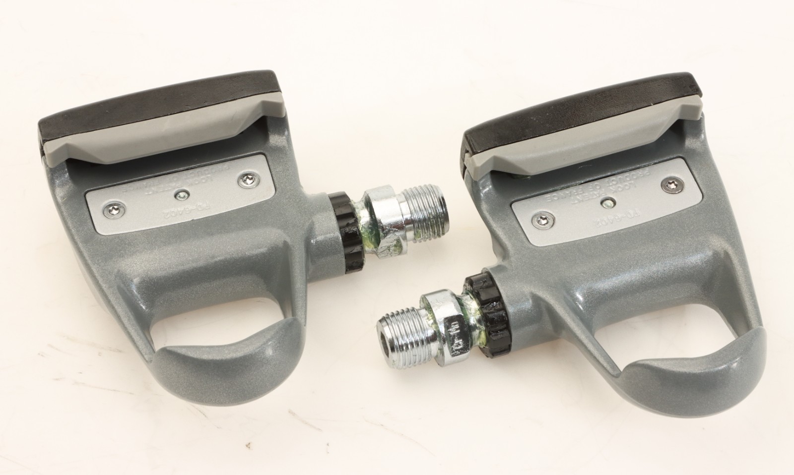 Shimano PD-6402 600 Ultegra Clipless Pedals w/ Cleats Grey 90s NOS NEW in Box