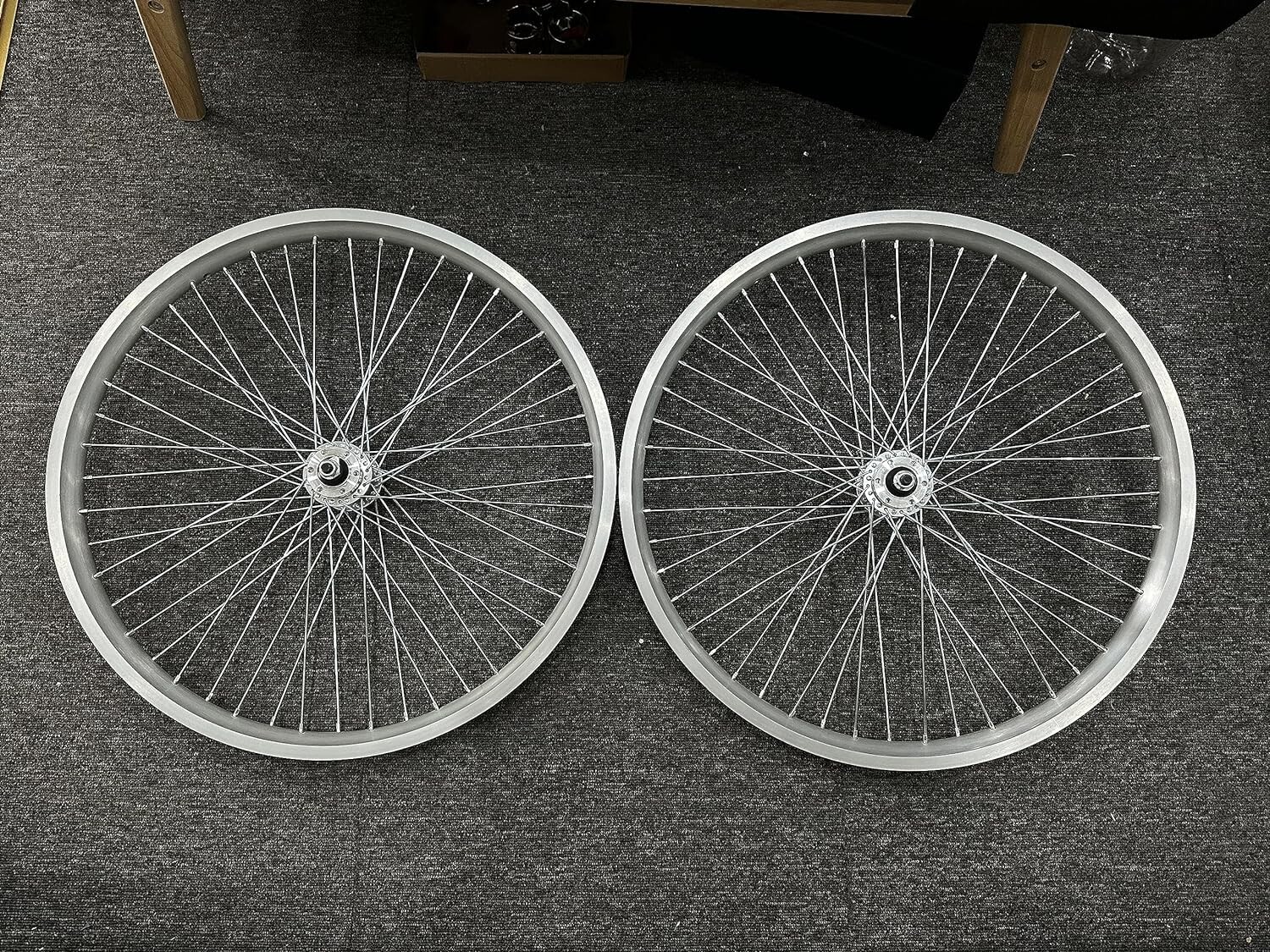26″x1.85″ Bike Wheel Rim Front & Rear 48x12G & Freewheel &28T Disc Brake Adapter
