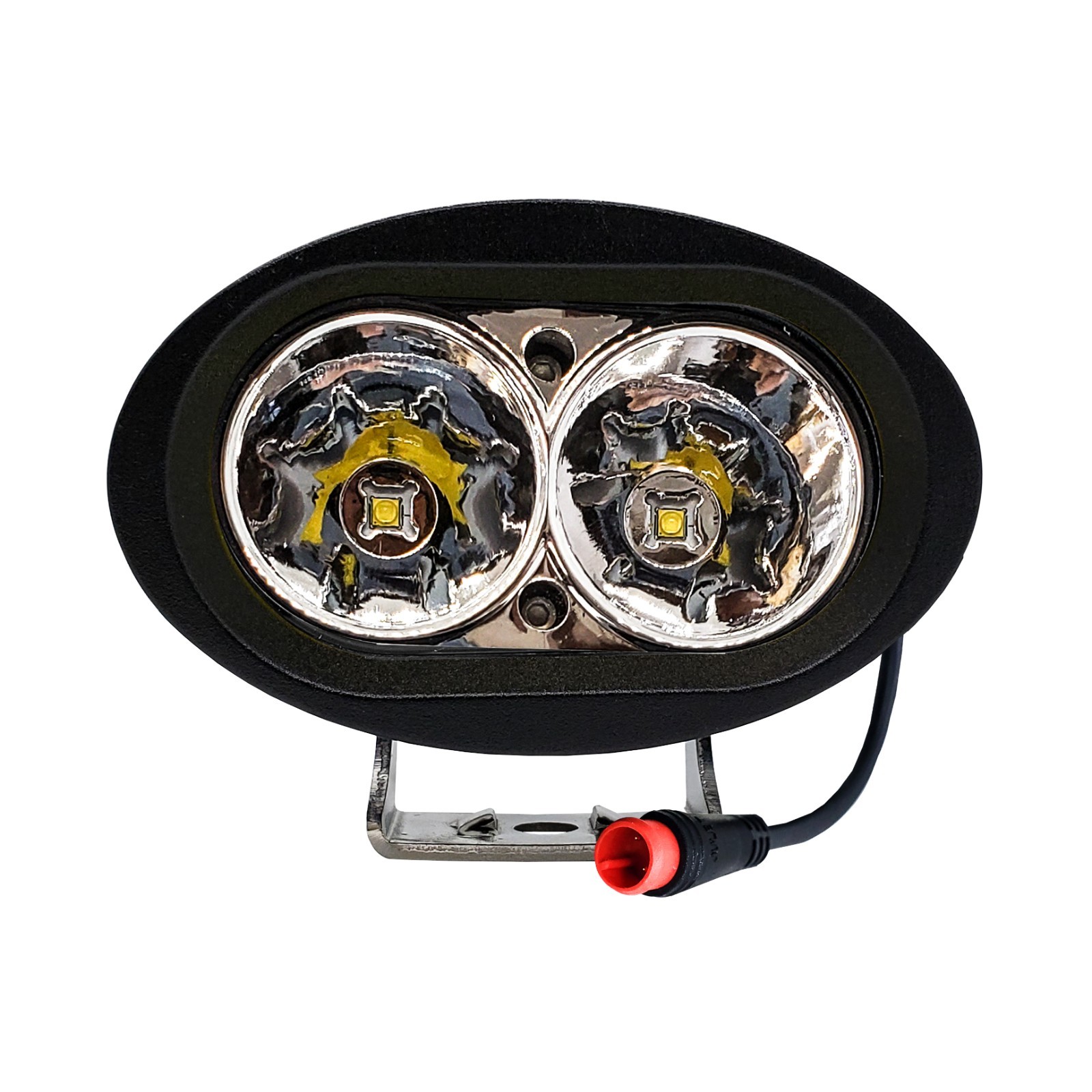 8W E-Bike LED Headlight 2-Pin Julet Plug fits Lectric Aventon Velotric Juiced 60