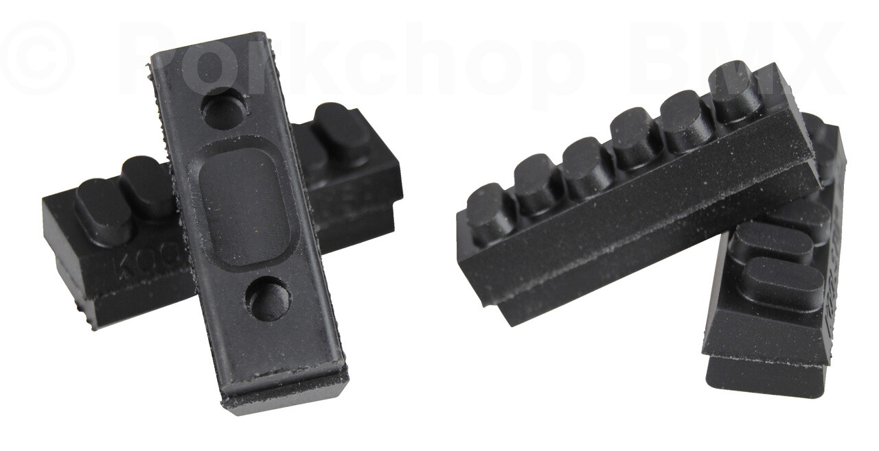 KOOL STOP Weinmann 6 Dot vintage bicycle brake pad refill insert BLACK