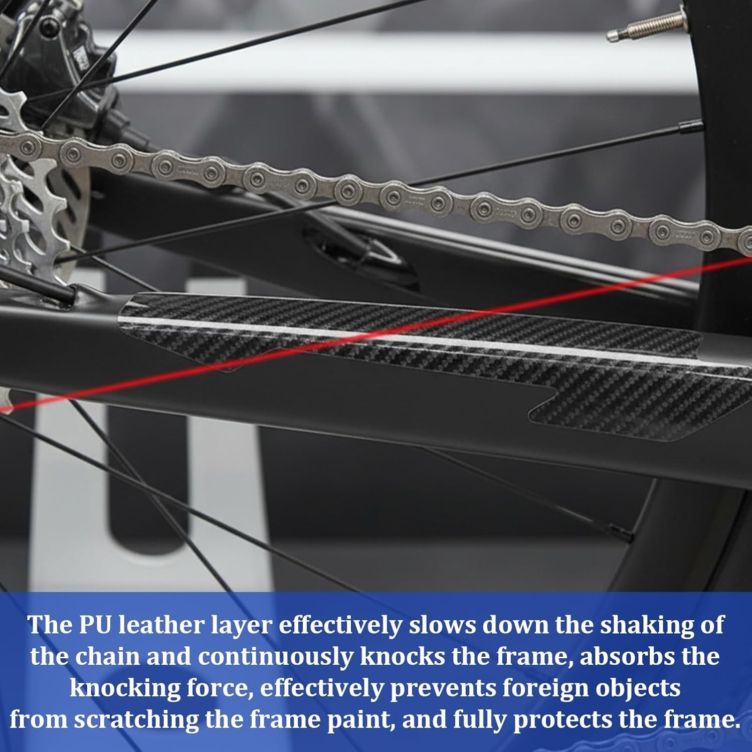 Bicycle Chainstay Protector Decal, Bike Frame Protection Tape Bike Chain Guard T