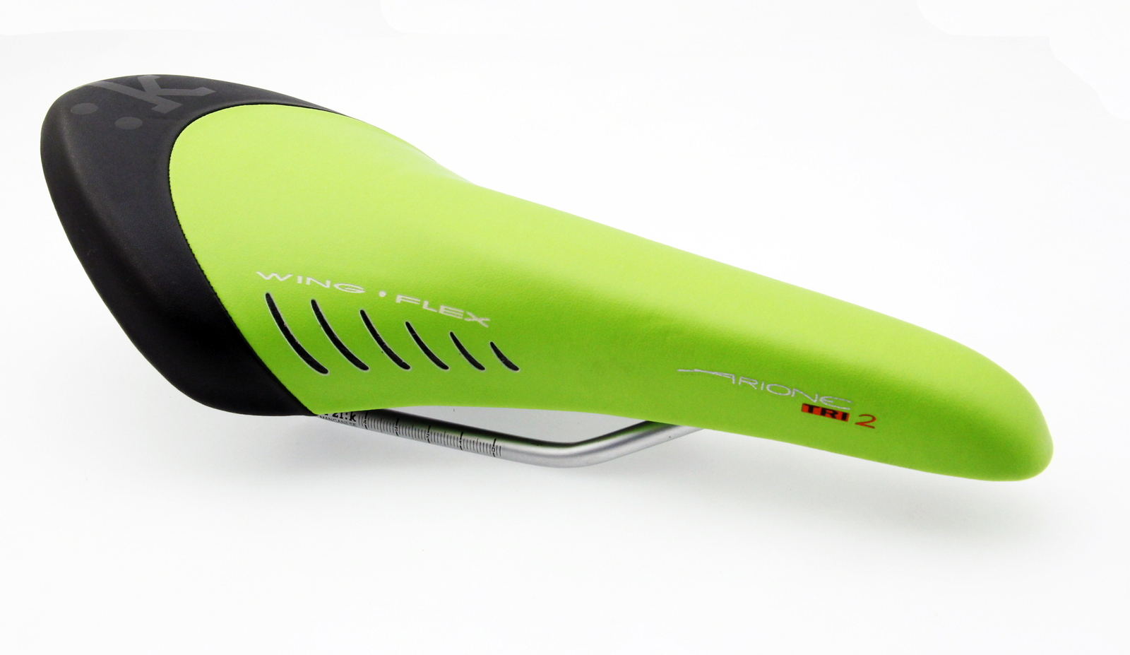 Fizik Arione Tri 2 Triathlon Biking Saddle Manganese-Rails Seat In Green