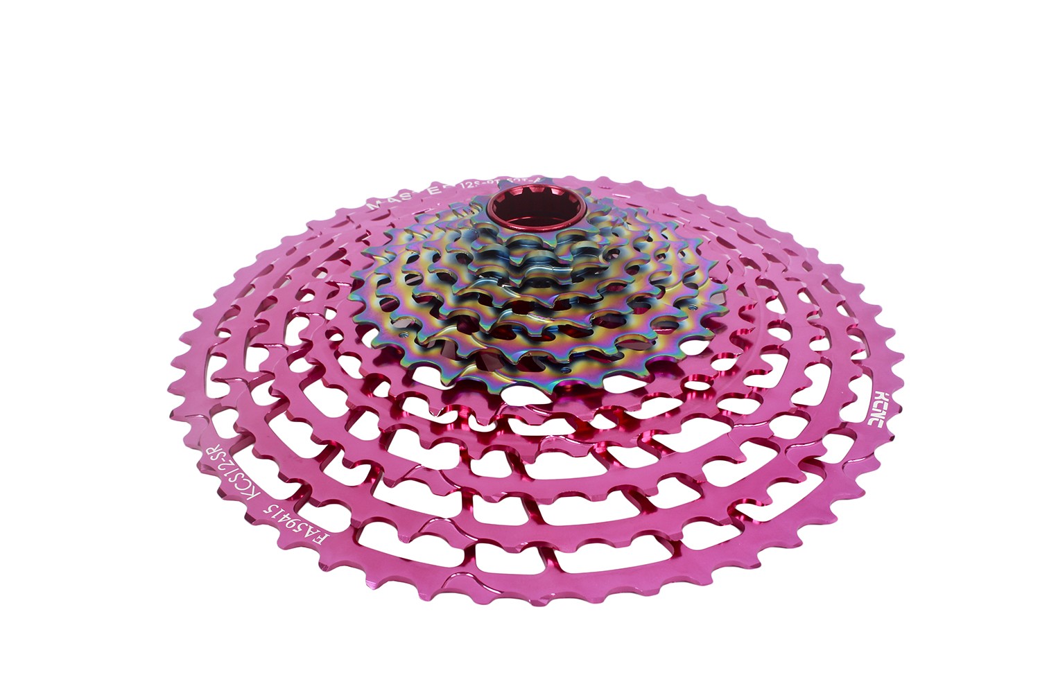 KCNC 12 Speed Cassette 9-52T Pink Rainbow MTB Bicycle for SRAM Eagle XD Driver