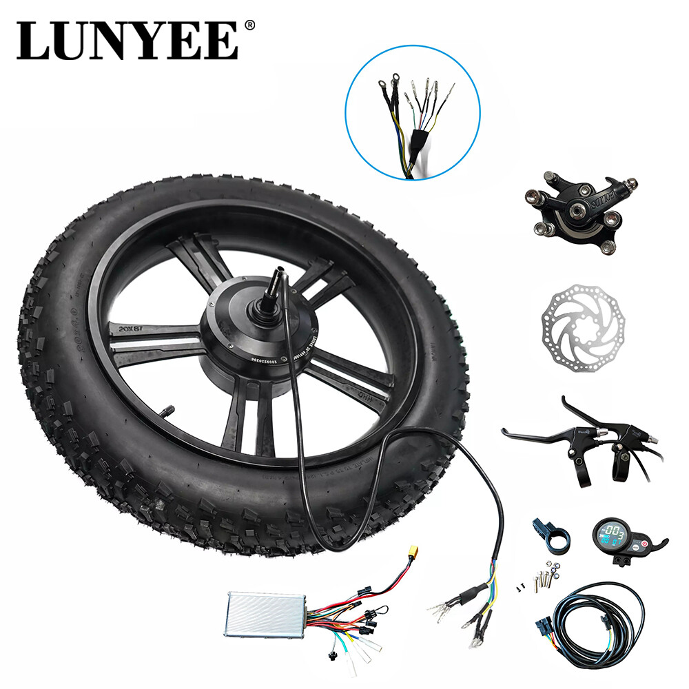20inch Gear 48V Ebike Hub Motor Kit Electric Wheelbarrow High Torque Motor Wheel