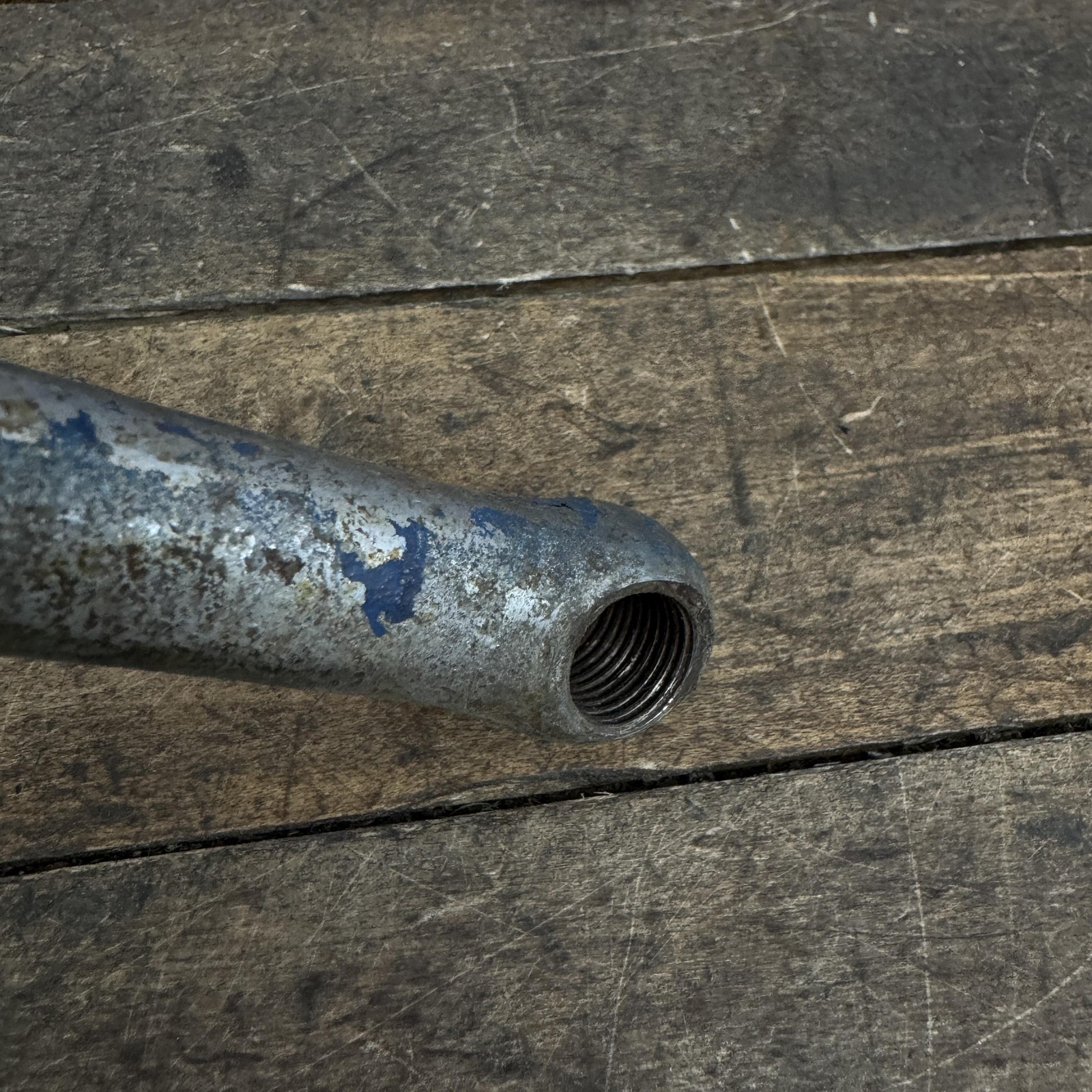 Vintage Dogleg Crank 41 36 Rough Threads Cruiser Bike Prewar Repair