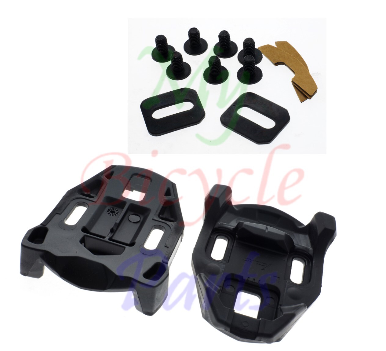 TIME XPRESSO 6 Pedals Set w/ Cleats, Black/Purple