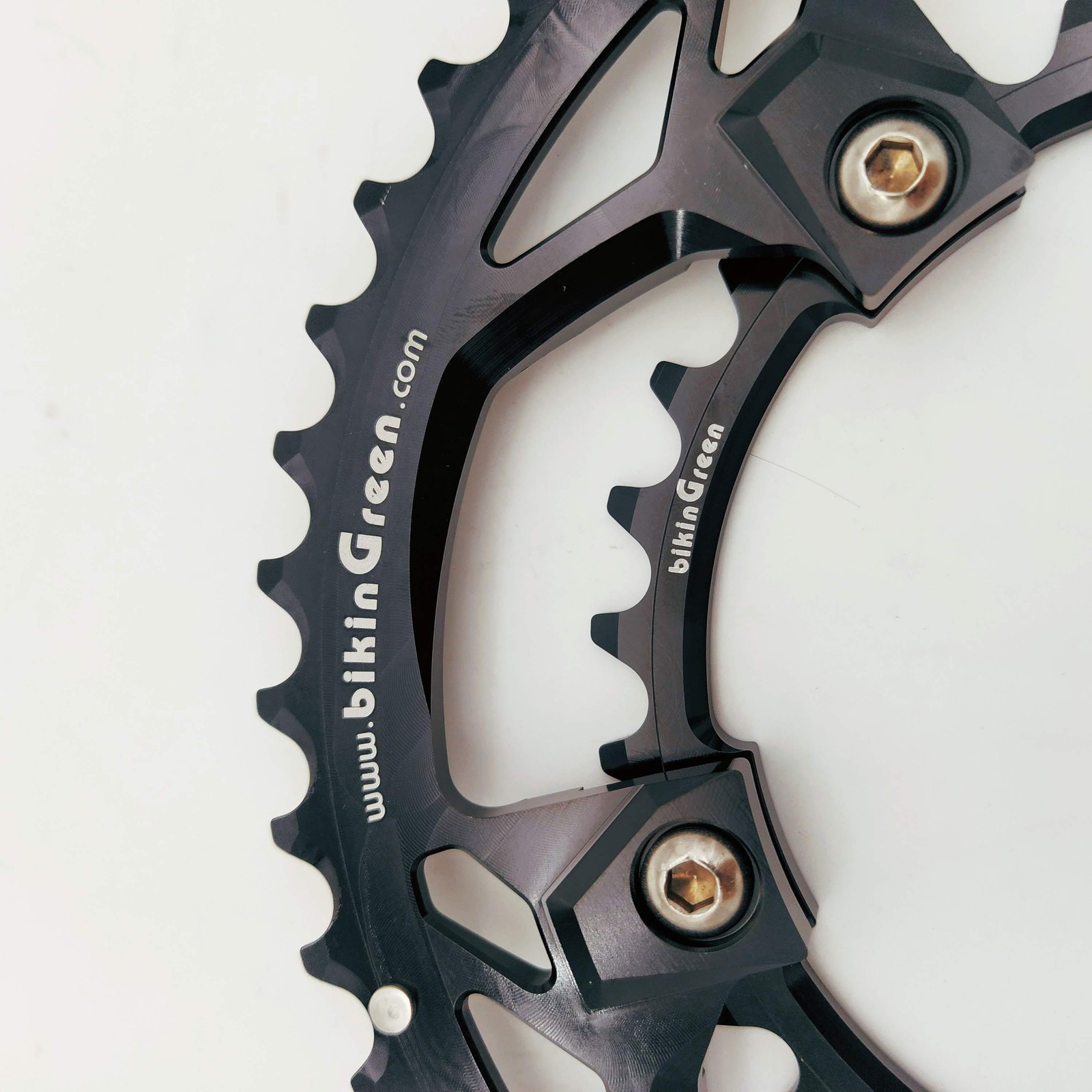 bikinGreen CNC 46/30T BCD 110 For Non Hidden &Hidden 5 Bolts 9-12 SPD CrankSet
