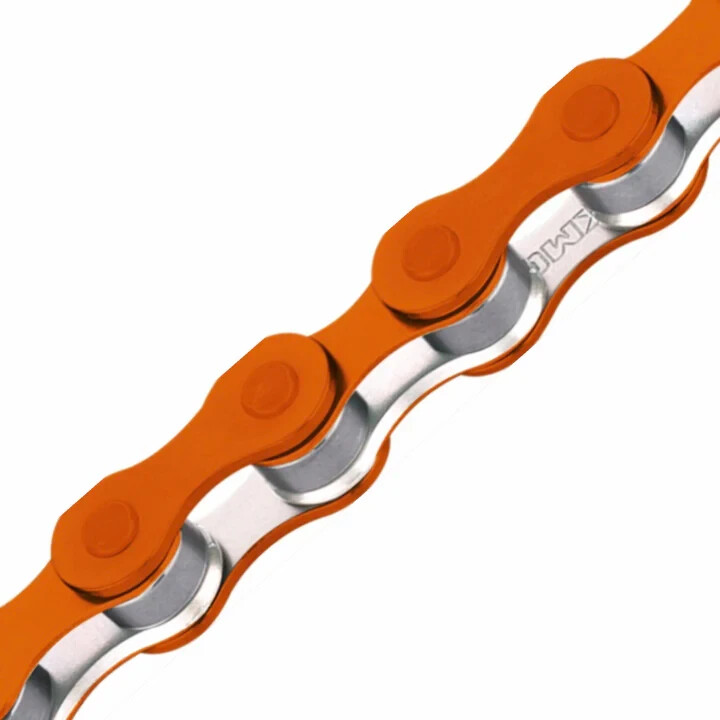 KMC BRANDED Single Speed ORANGE Chain 1/2 x1/8 x112 LINKS Cruiser FIXIE BMX.