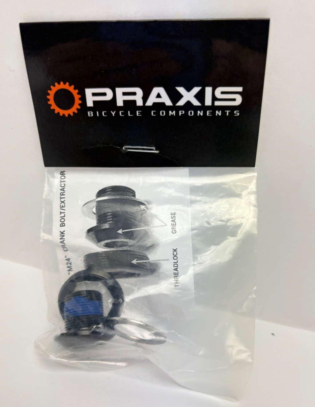 New Praxis M24 Main Crank Arm Fixing Bolt Washer and Extractor Alba Cadet Bikes