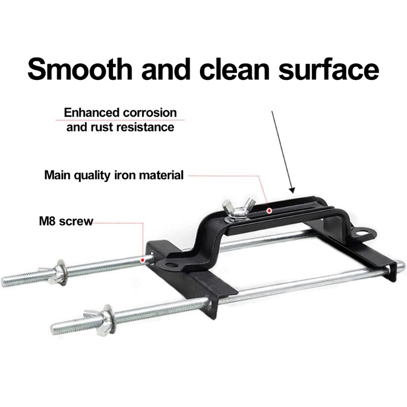 Car Battery Tie Down Mount Bracket Holder Bars StainlessSteel 19/23/27cm Rod