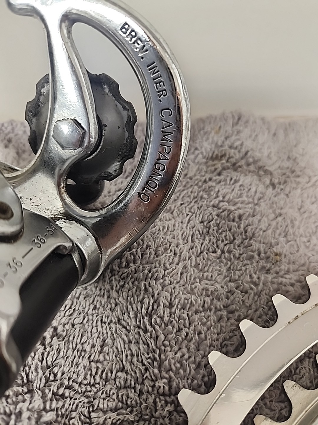 Vintage Rare Campagnolo Gran Sport Crank 3-Arm Steel, Derailleurs And Shifters.