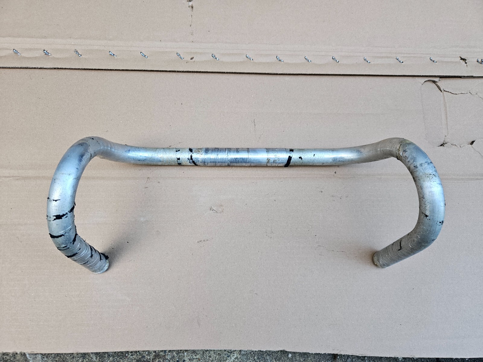 Vintage 70s Italian Road Bike Drop Bars Aluminum 395mm Wide 26.0mm Clamp