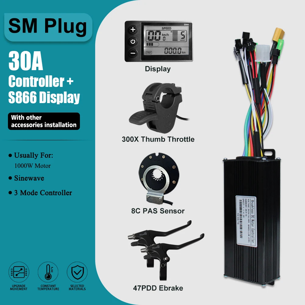 Three-Mode Controller Sine Wave with LCD Display and Learning Function 17-60A