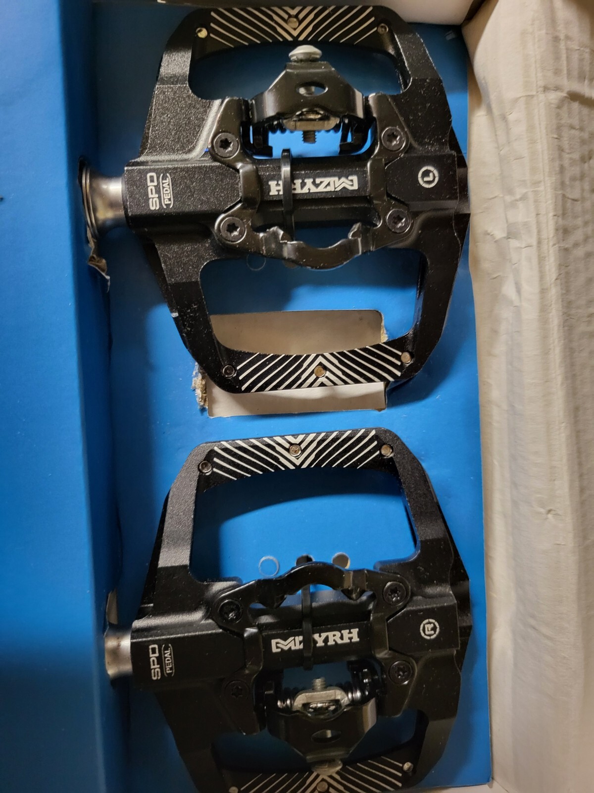 Set of 2 MZY Mountain Bike SPD Pedals 3 Bearing Flat Platform