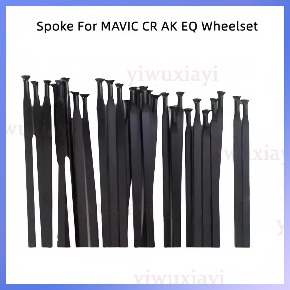 10pcs Spoke Straight Flat Spokes With Spoke Cap For MAVIC CR AK EQ Wheelset Bike