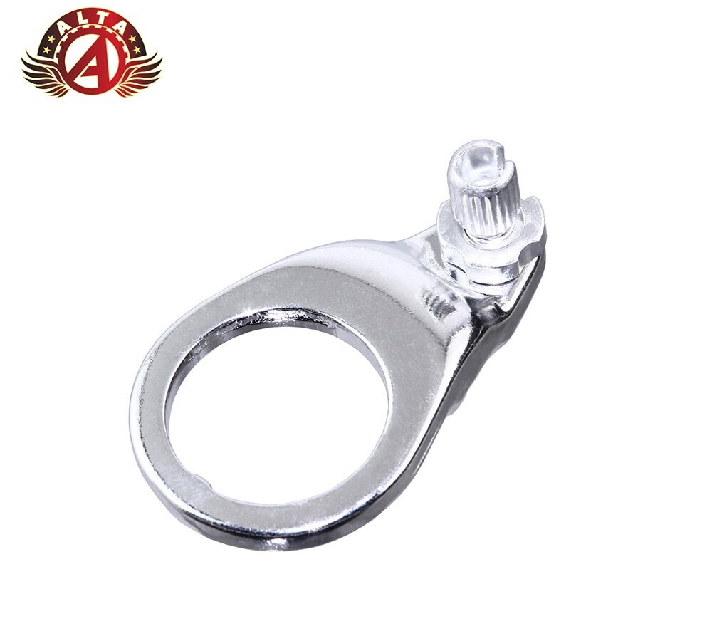 ALTA BICYCLE STEEL THREADED FRONT CABLE HANGER 1″ W/ ADJUSTER CHROME
