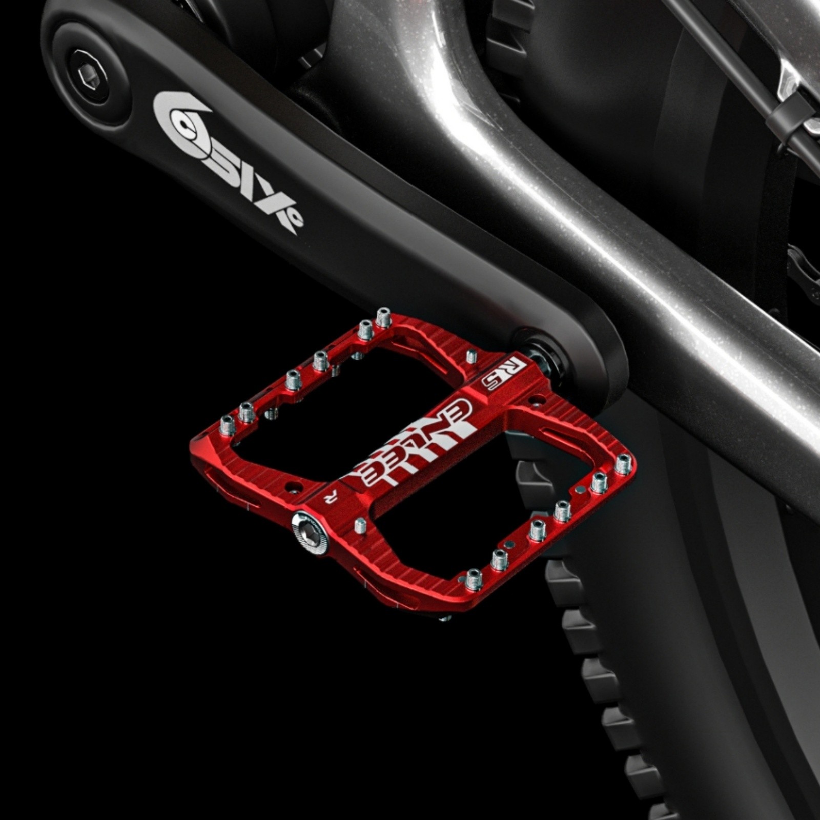 Bike Pedals Flat Platform Aluminum Alloy Sealed DU Bearing Anti-Slip MTB BMX