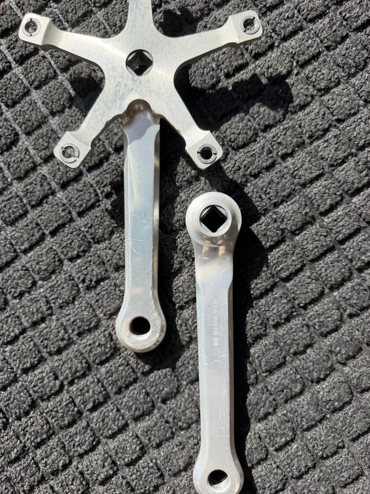 Vintage Campagnolo Super Record Pista Crank Arm 167.5 144BCD Track Fixed Gear