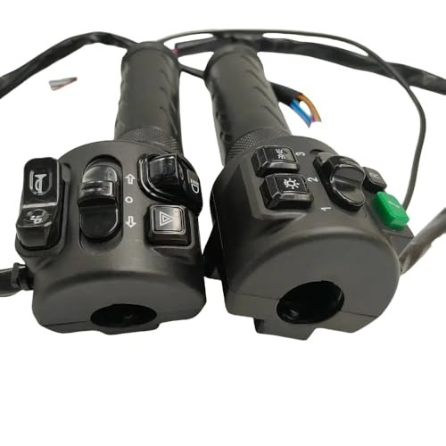 Fardriver Hall Type Twist Throttle Set,Three Speed/Reverse/Parking/Horn/Light