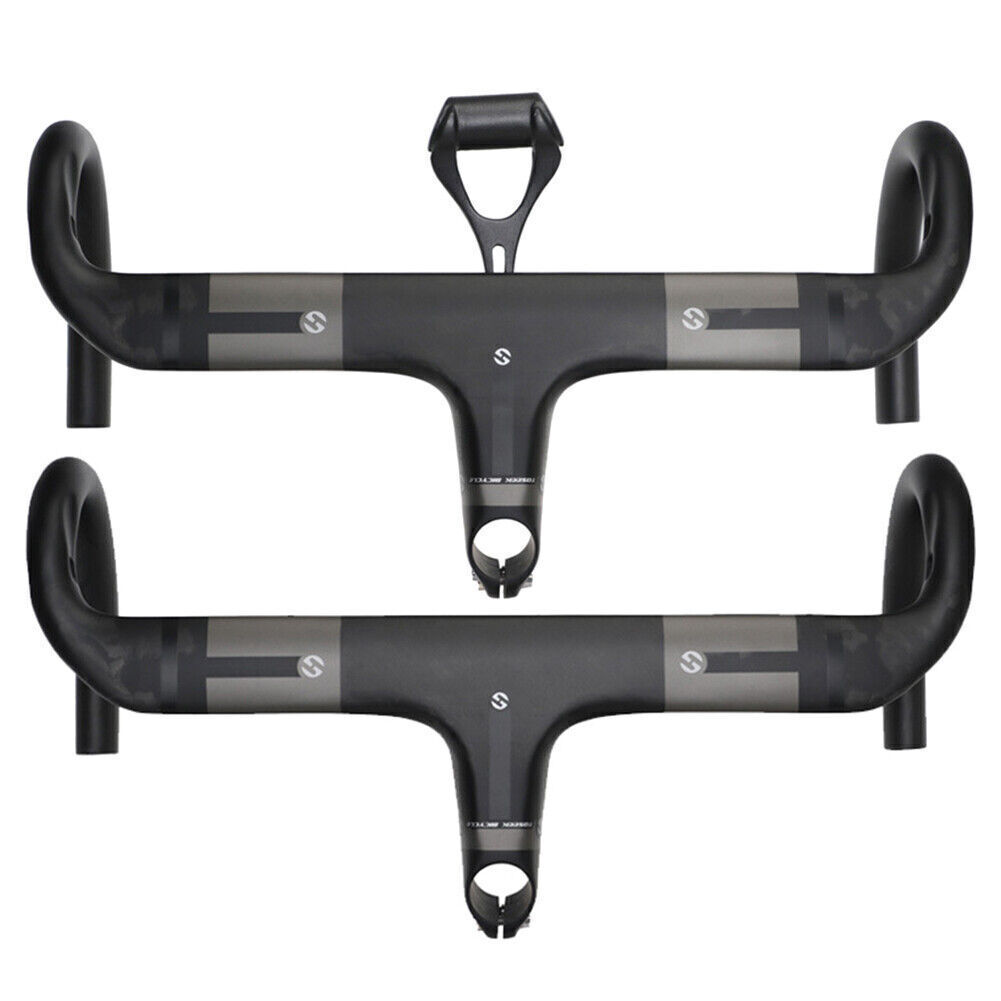 UD Integrated Bar Stem Road Bike Handlebars Carbon Fiber 28.6mm*400/420/440mm