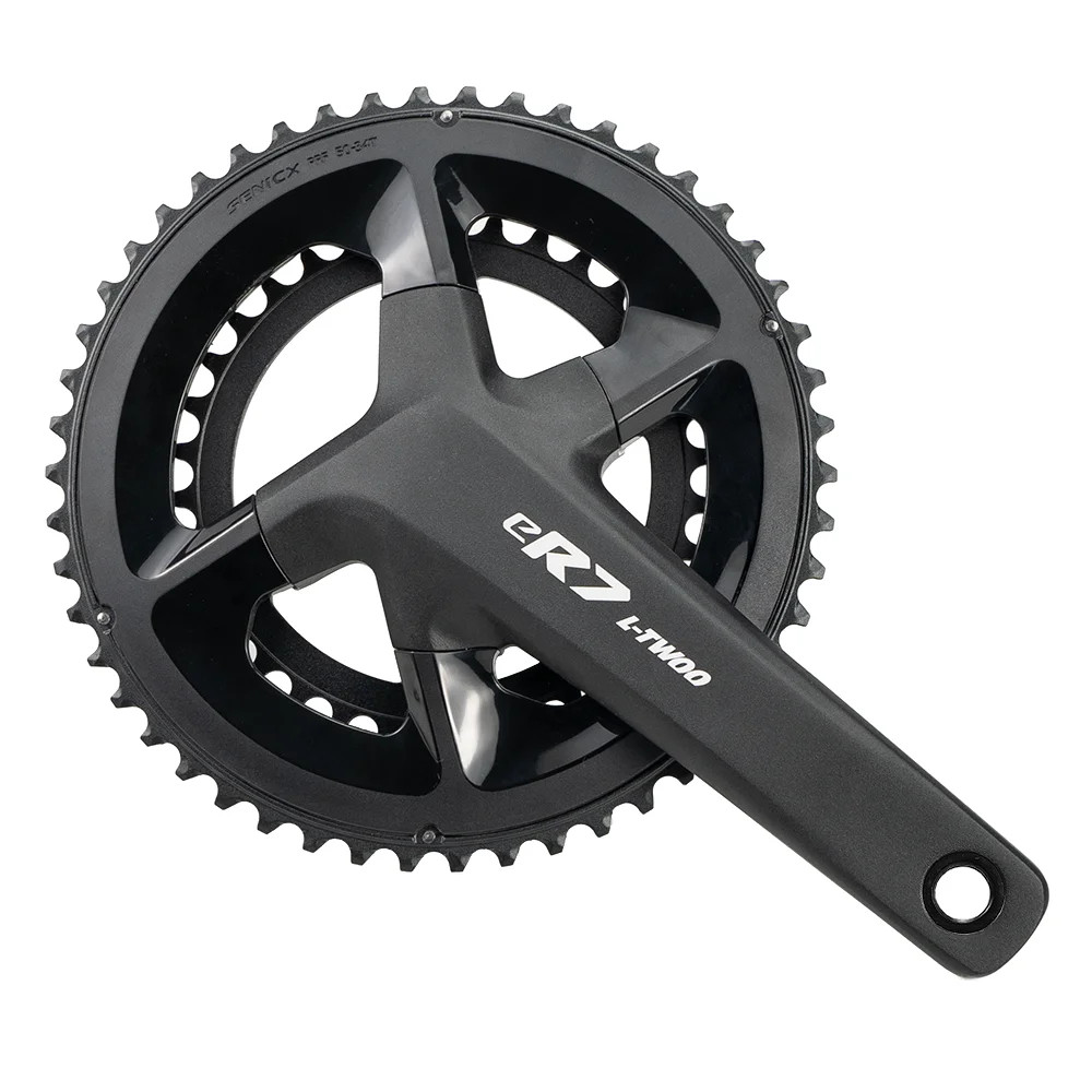 L-TWOO eR7 Road Bike Crankset 50-34T 165/170mm 24mm Axle 11/12 Speed Black