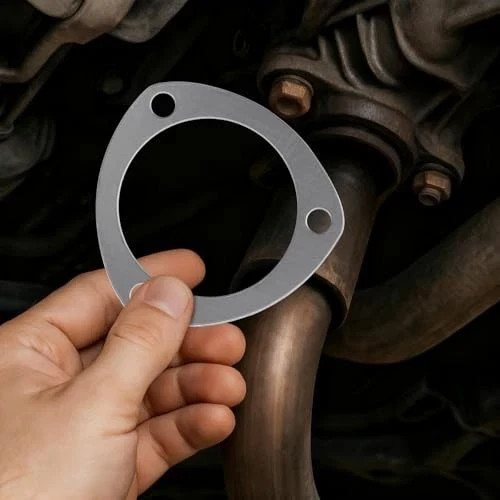 2 Pcs Universal Exhaust Gasket 3 Bolt 3 Inch Header Gasket for Header Flange