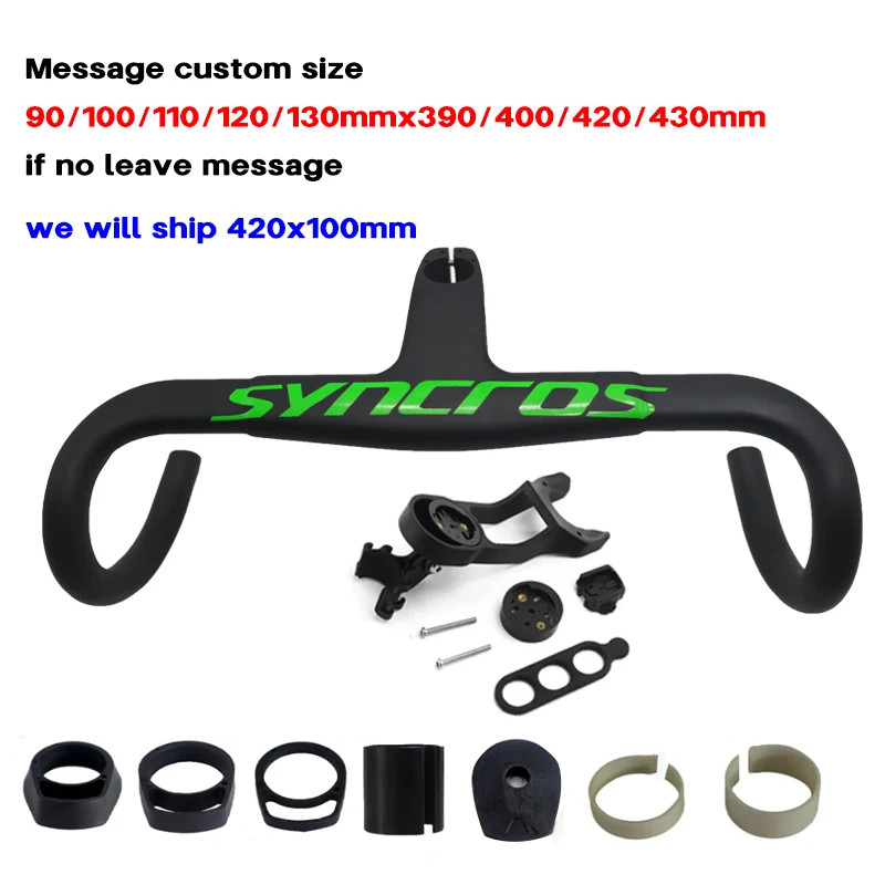 Carbon Road Bicycle Integrated Handlebar 31.8mm 28.6mm 390-430mm Drop Handelbars